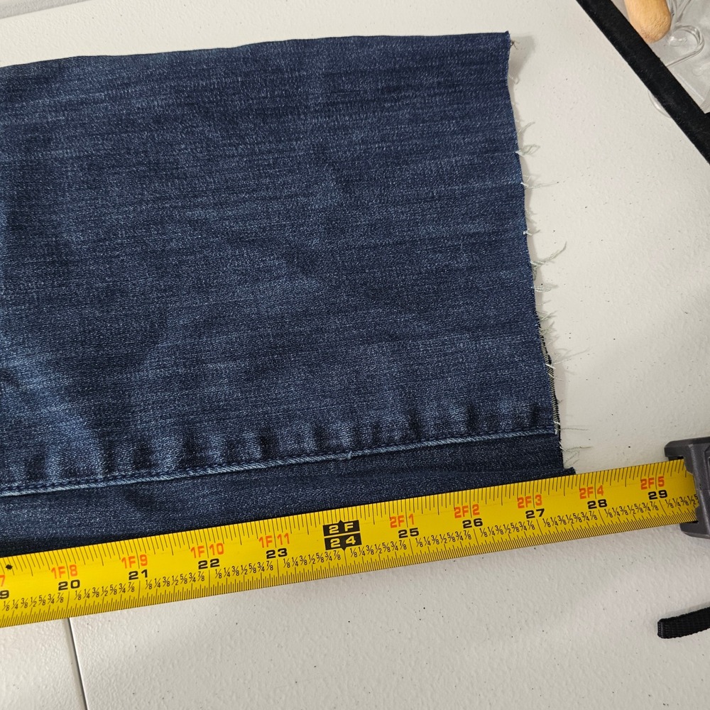 Judy Blue Slim Boot Jeans 11/30 Dark Wash Boho Western Pull On High Rise Raw Hem - Picture 8 of 9